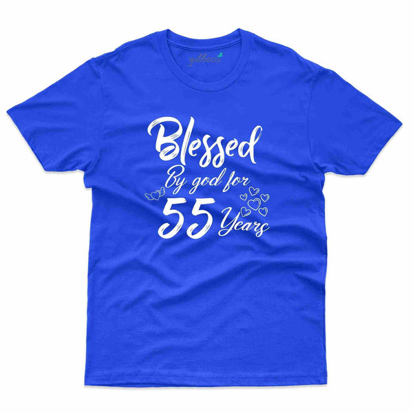 Blessed 55 T-Shirt - 55th Birthday Collection - Gubbacci