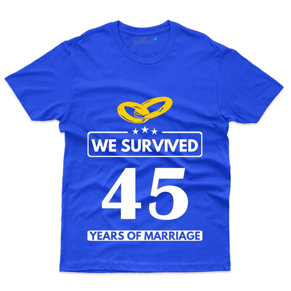 Blue We Survived T-Shirt - 45th Anniversary Collection - Gubbacci-India