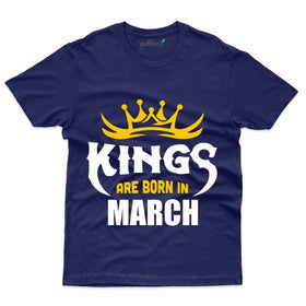Born in March T-Shirt - March Birthday T-Shirt Collection