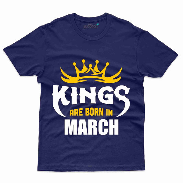 Born T-Shirt - March Birthday Collection - Gubbacci-India