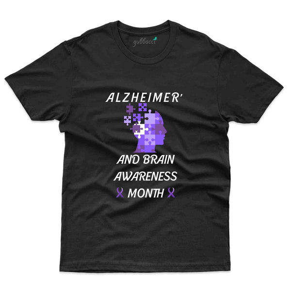 Brain Awareness 2 T-Shirt - Alzheimers Collection - Gubbacci-India