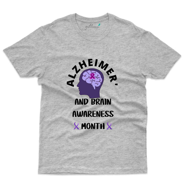Brain Awareness T-Shirt - Alzheimers Collection - Gubbacci-India