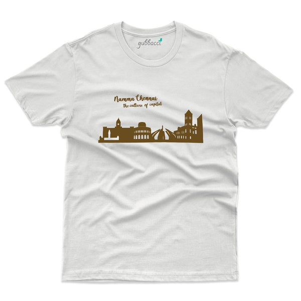 Brown Chennai City 3 T-Shirt - Skyline Collection - Gubbacci-India