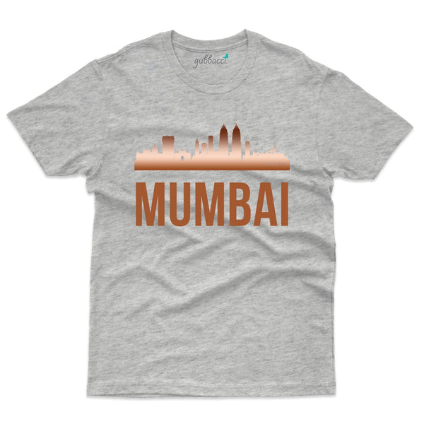 Brown Mumbai 4 T-Shirt - Skyline Collection - Gubbacci-India
