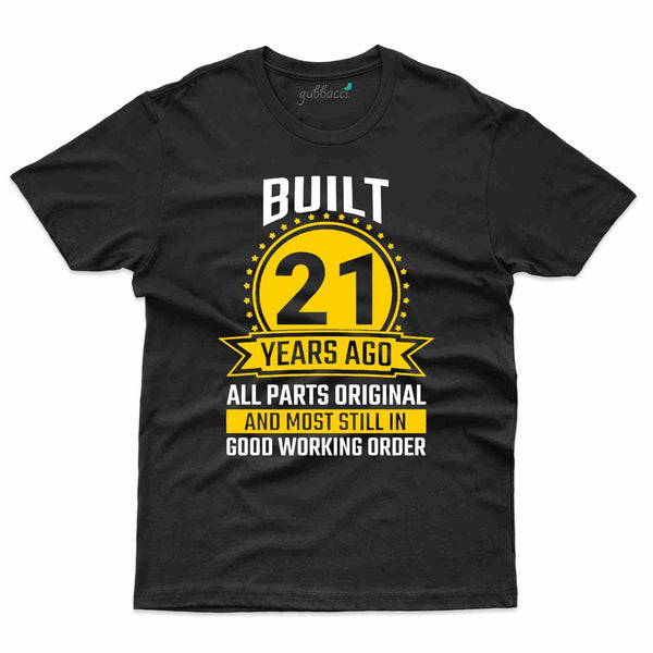 Built 21 Years Ago T-Shirt - 50th Birthday Collection - Gubbacci