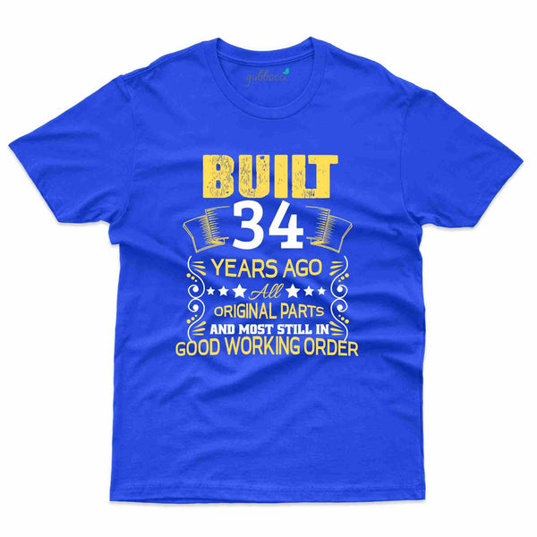 Built T-Shirt - 34th Birthday Collection - Gubbacci