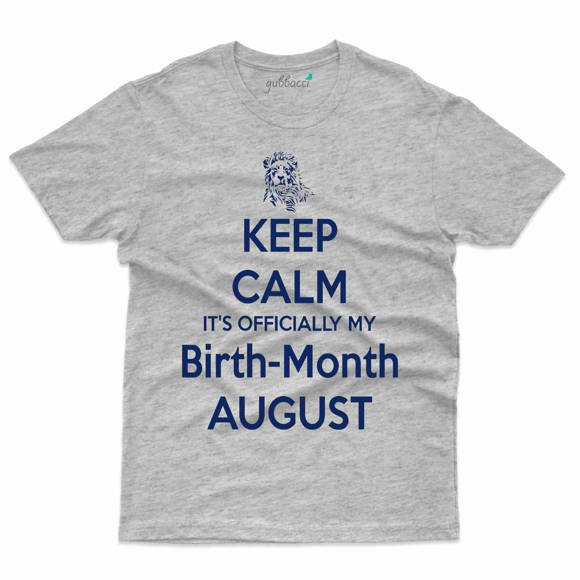 Calm T-Shirt August Birthday Collection - Main Image