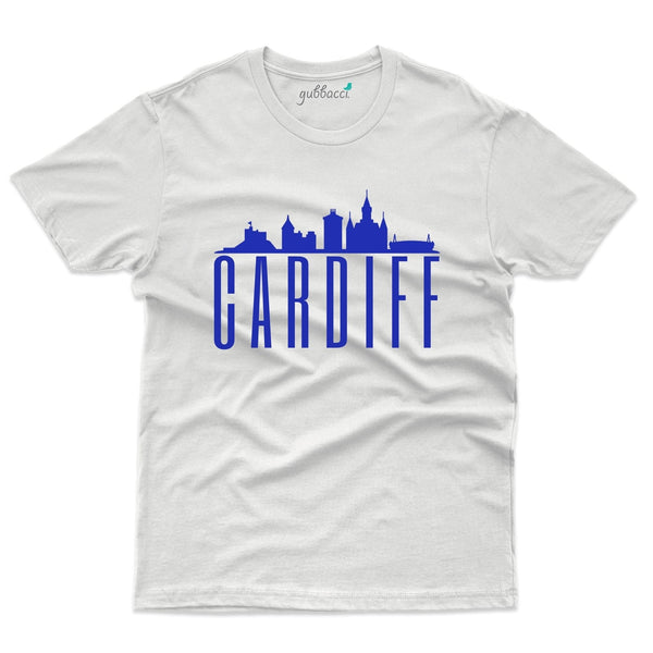 Cardiff City T-Shirt - Skyline Collection - Gubbacci-India