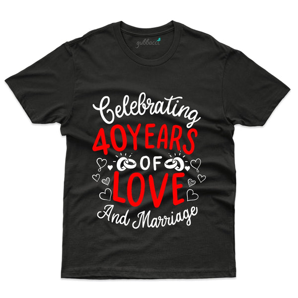 Celebrating 40 Years T-Shirt - 40th Anniversary Collection - Gubbacci-India