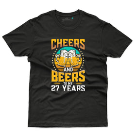 Cheers and Beers 27 Years - 27th Birthday T-Shirt Collection