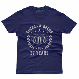 Cheers & Beers Years T-Shirt - 37th Birthday Collection