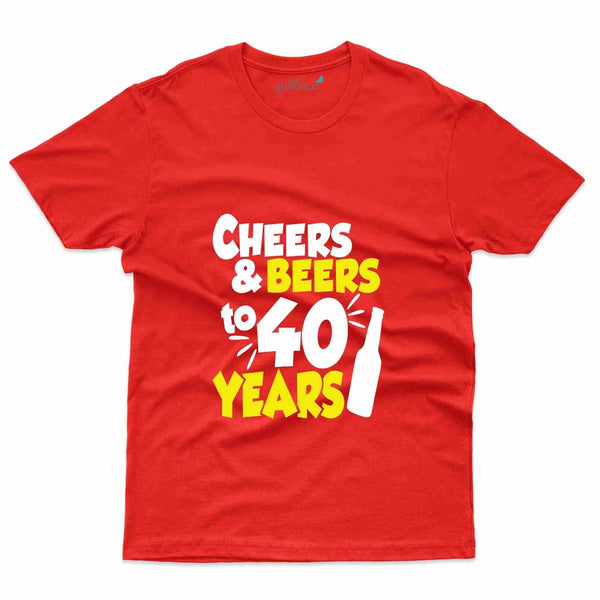 Cheers & Beers 3 T-Shirt - 40th Birthday Collection - Gubbacci-India