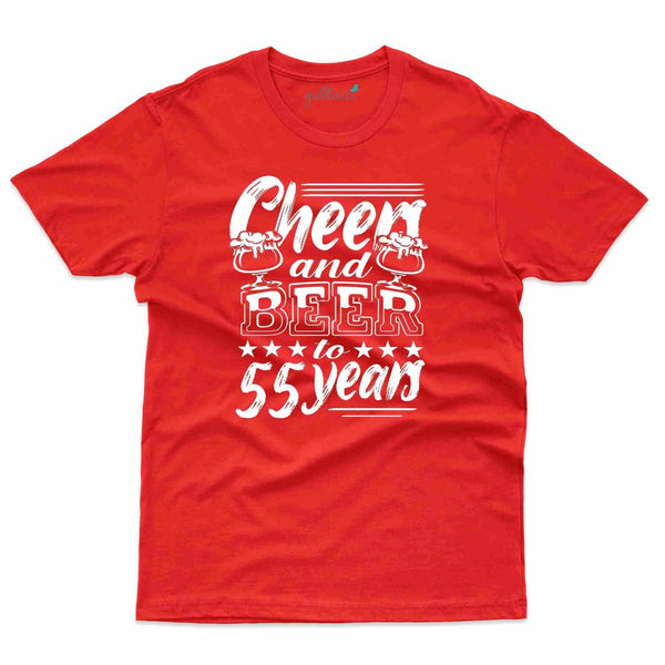 Cheers & Beers T-Shirt - 55th Birthday Collection - Gubbacci