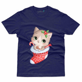 Cute Cat Santa Custom T-shirt - Christmas Collection