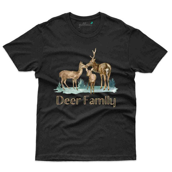 Deer Family T-Shirt - Nagarahole National Park Collection - Gubbacci-India