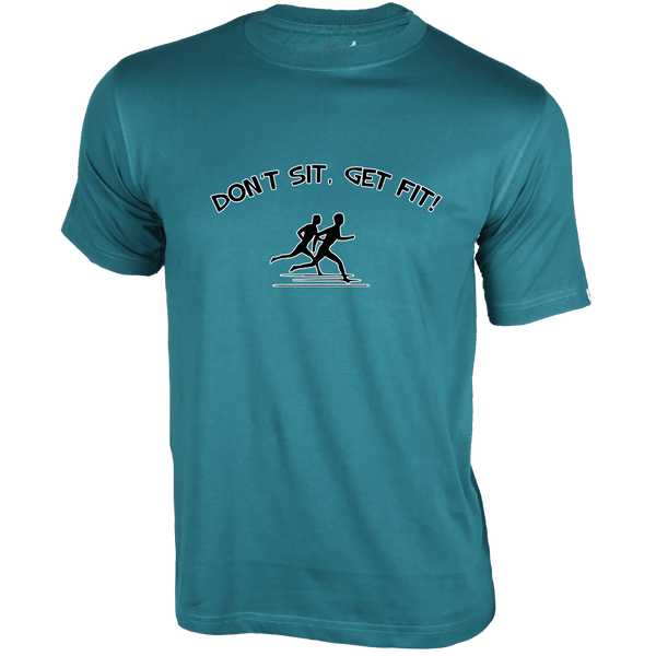 Gubbacci Apparel T-shirt XS Don't Sit, Get Fit! - For Fitness Enthusiasts - Gym T-shirts Designs Buy Gym T-Shirt Design - Don't Sit, Get Fit! On T-Shirt