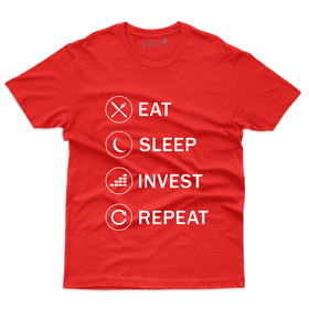 Best Eat Sleep Invest Repeat Tee - Stock Market T-Shirt