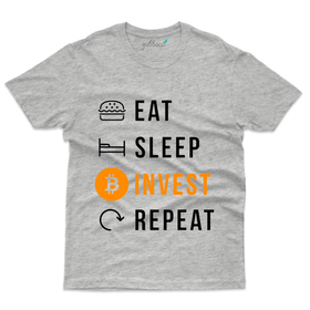 Best Unisex Eat Sleep Invest Repeat - Stock Market T-Shirt