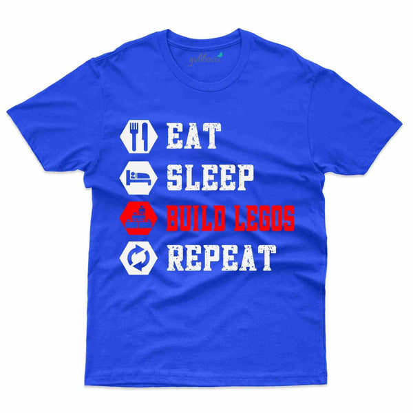 Eat , Sleep T-Shirt- Lego Collection - Gubbacci