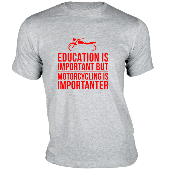 Gubbacci Apparel T-shirt XS Education Is Important T-Shirt - Bikers Collection Buy Education Is Important T-Shirt - Bikers Collection