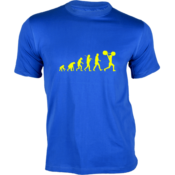 Gubbacci Apparel T-shirt XS Evolution for GYM - For Fitness Enthusiasts - Gym T-shirts Designs Buy Gym T-Shirt Design - Evolution for GYM on T-Shirt