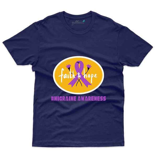 Faith & Hope 2 T-Shirt- migraine Awareness Collection - Gubbacci