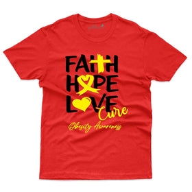 Faith Hope Love T-Shirt - Obesity Awareness Collection