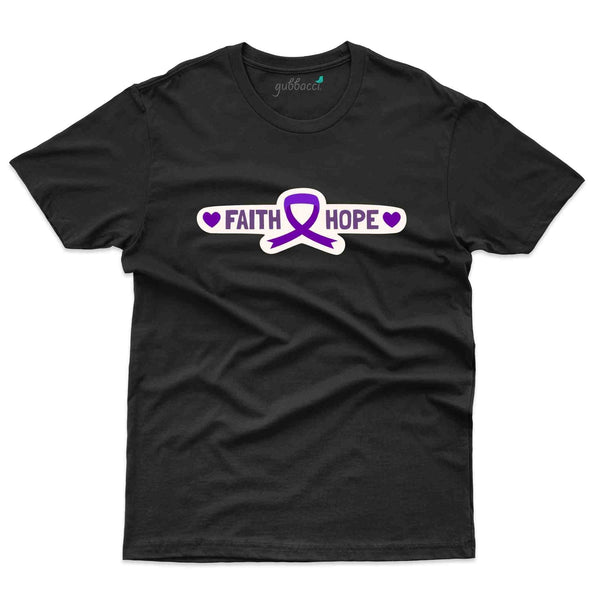 Faith Hope T-Shirt - Pancreatic Cancer Collection - Gubbacci