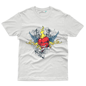 Fiery Heart T-Shirt - Abstract Collection