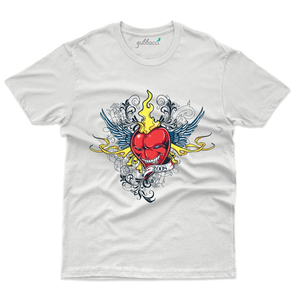 Gubbacci Apparel T-shirt S Fiery Heart T-Shirt - Abstract Collection Buy Fiery Heart T-Shirt - Abstract Collection