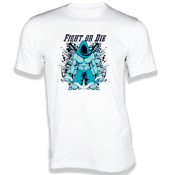 Gubbacci-India T-shirt XS Fight or Die T-Shirt - Premium Skull Collection Buy Fight or Die T-Shirt - Premium Skull Collection