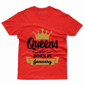 Girl's Queen T-Shirt - January Birthday Collection