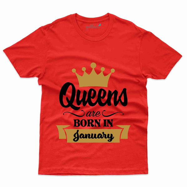 Girl T-Shirt - January Birthday Collection - Gubbacci-India