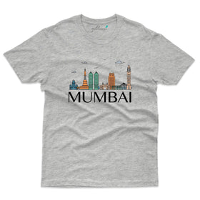 Grey Mumbai City Gray T-Shirt - Skyline Collection