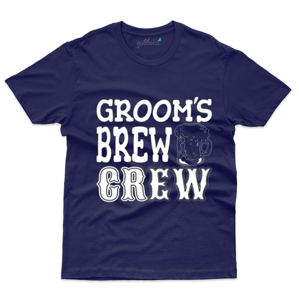 Gubbacci Apparel T-shirt S Grooms Brew Crew - Bachelor Party Collection Buy Grooms Brew Crew - Bachelor Party Collection