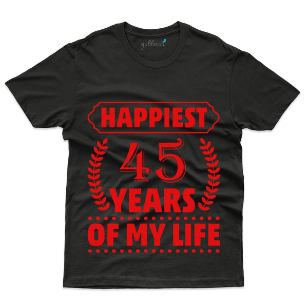 Happiest 45 T-Shirt - 45th Anniversary Collection - Gubbacci-India