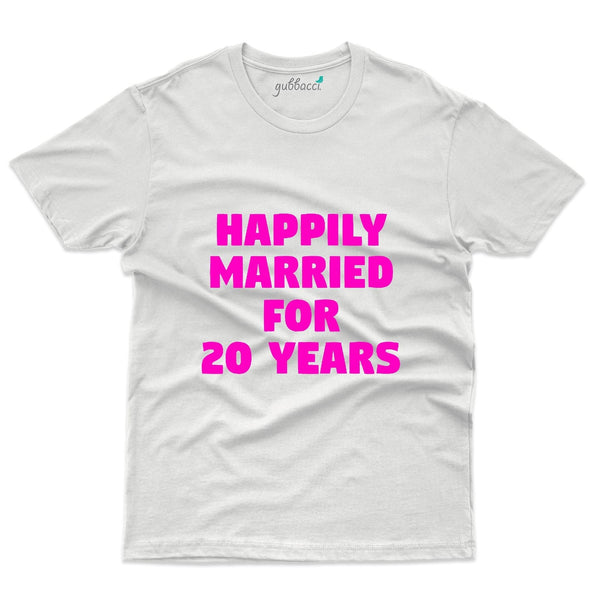 Happily Married T-Shirt - 20th Anniversary Collection - Gubbacci-India