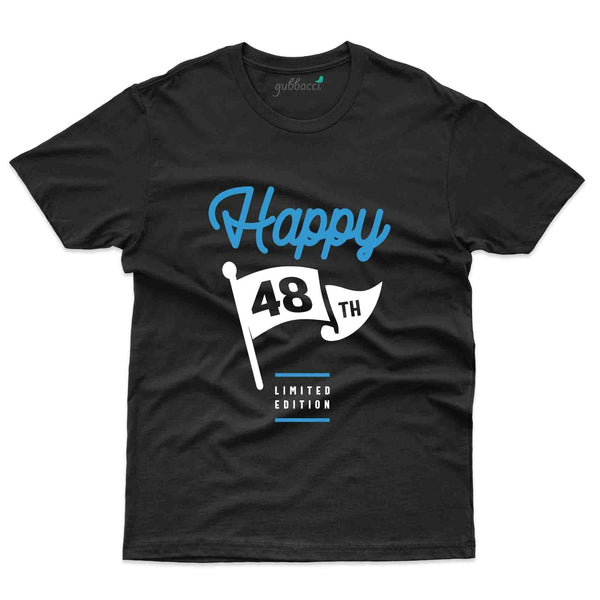 Happy 48th T-Shirt - 48th Birthday Collection - Gubbacci-India