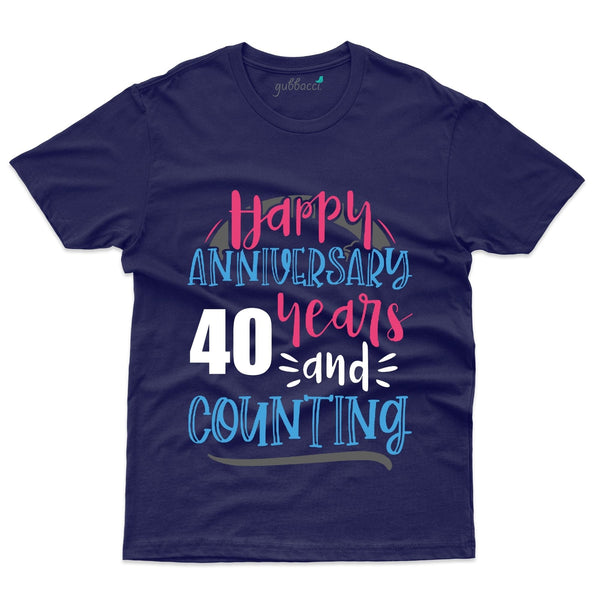 Happy Anniversary T-Shirt - 40th Anniversary Collection - Gubbacci-India