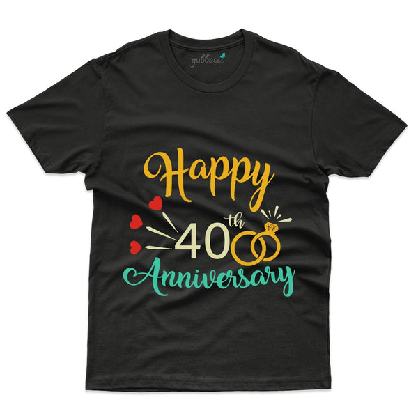 Happy Anniversary T-Shirt - 40th Anniversary Collection - Gubbacci-India