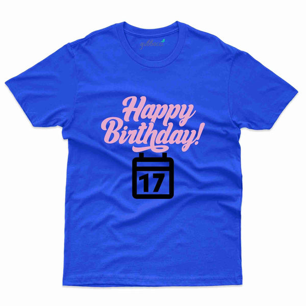 Happy Birthday T-Shirt - 17th Birthday Collection - Gubbacci