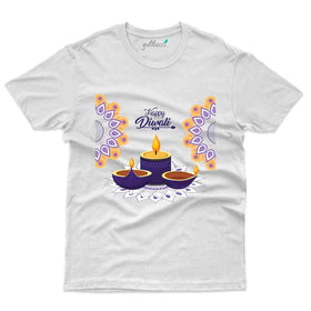 Happy Diwali Lit for Diwali T-Shirt  - Diwali Collection