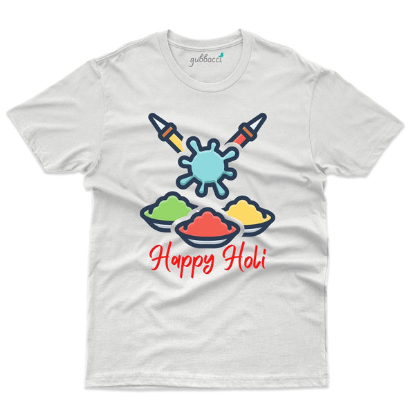 Happy Holi 4 T-Shirt - Holi Collection - Gubbacci-India