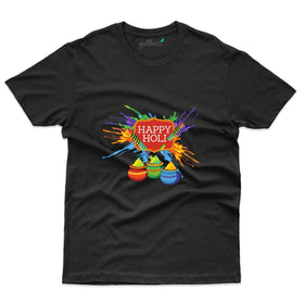 Holi Color Pot Design T-Shirt - Holi Collection