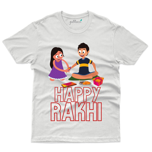 Gubbacci Apparel T-shirt Happy Rakhi - Raksha Bandhan Buy Happy Rakhi Design - Raksha Bandhan
