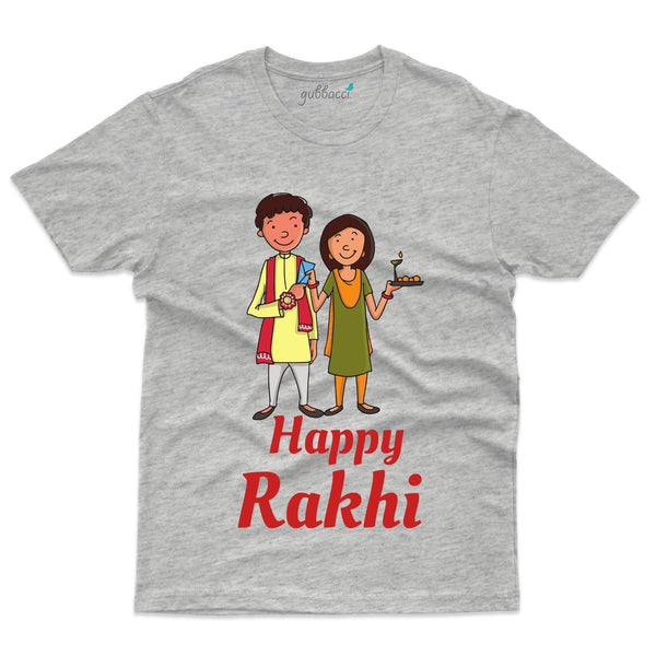 Gubbacci Apparel T-shirt S Happy Rakhi T-Shirt - Raksha Bandhan Buy Happy Rakhi T-Shirt - Raksha Bandhan