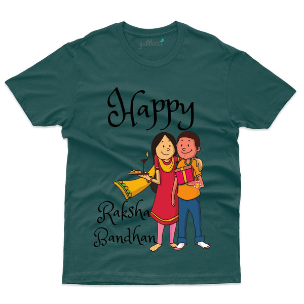 Gubbacci Apparel T-shirt S Happy Raksha Bandhan T-Shirt - Raksha Bandhan Buy Happy Raksha Bandhan T-Shirt - Raksha Bandhan