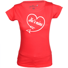 He is Mine T-shirt - Couple Design Special