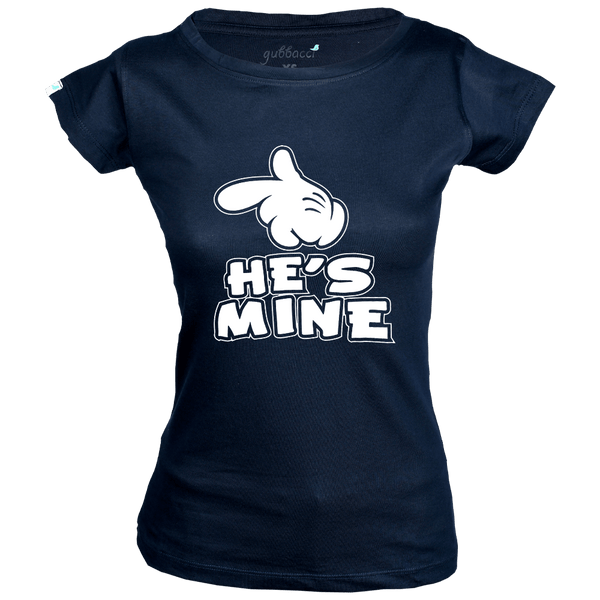 Gubbacci Apparel T-shirt XS He's Mine women's T-Shirt - Couple Design Buy He's Mine women's T-Shirt - Couple Design