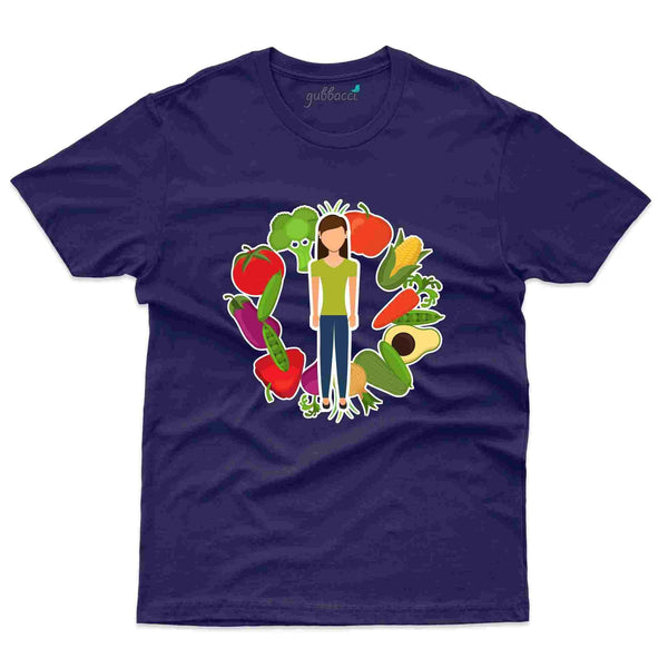 Veggies Print T-Shirt - Healthy Food T-Shirt Collection - Gubbacci